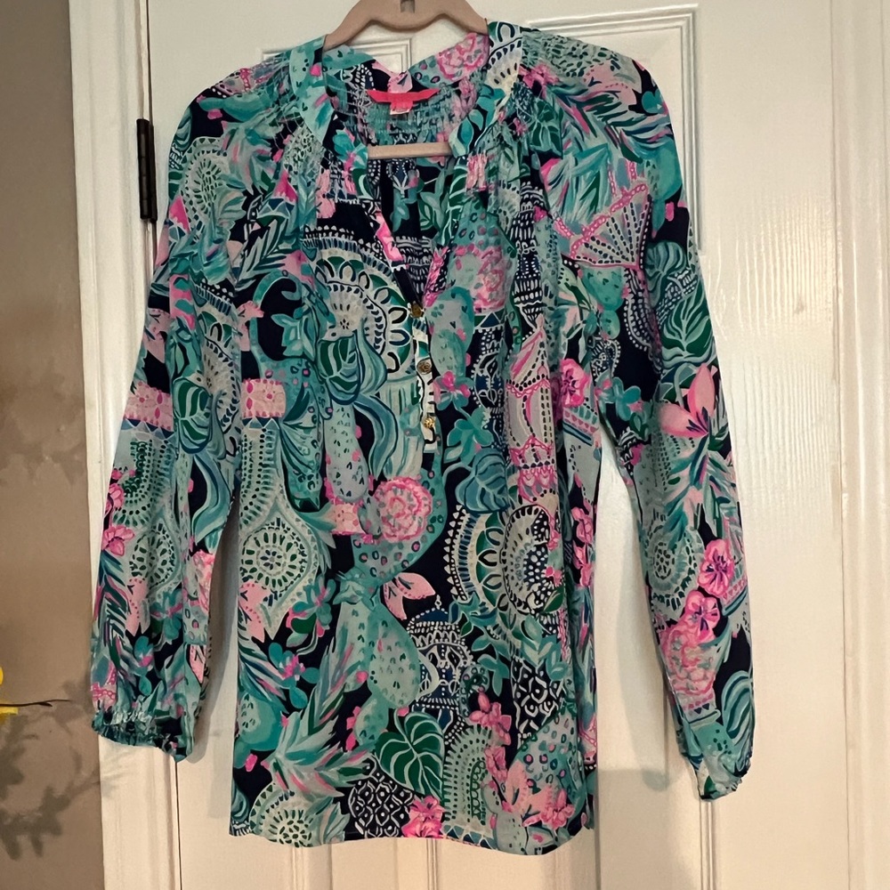 Lilly Pulitzer Elsa blouse EUC medium